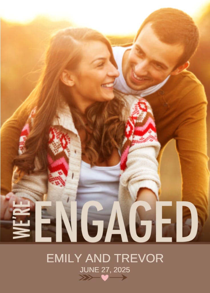 We're engaged - engagement announcement