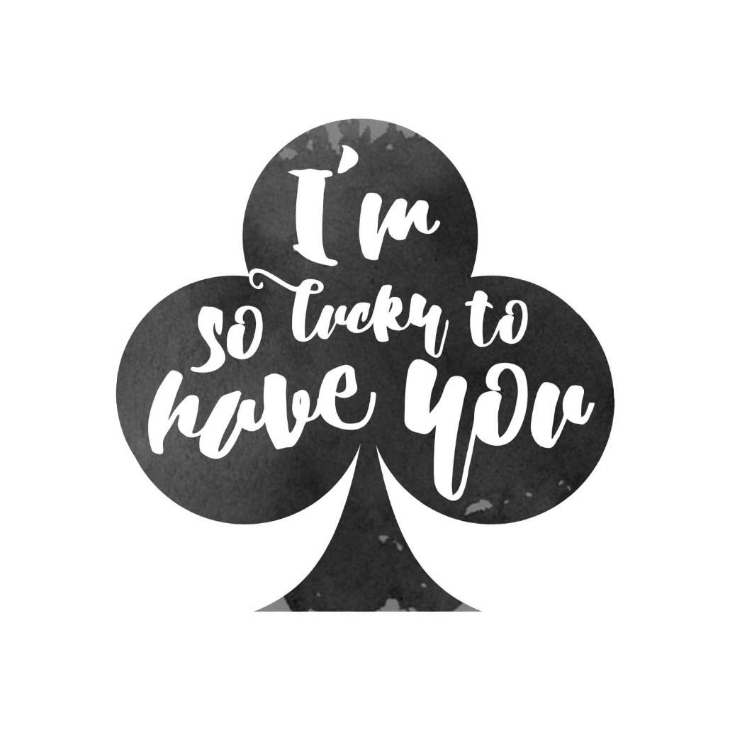 So lucky -  tarjeta de pensamientos y sentimientos