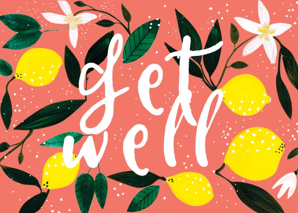 Lemons - tarjeta de recupérate pronto