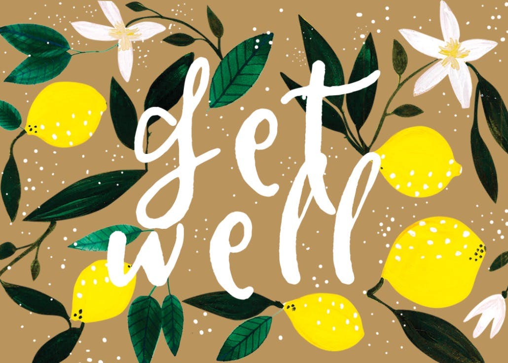 Lemons - tarjeta de recupérate pronto