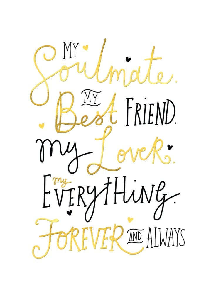 My everything -  tarjeta de pensamientos y sentimientos