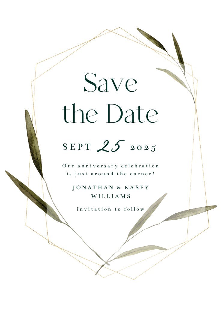 Meadow frame - party invitation