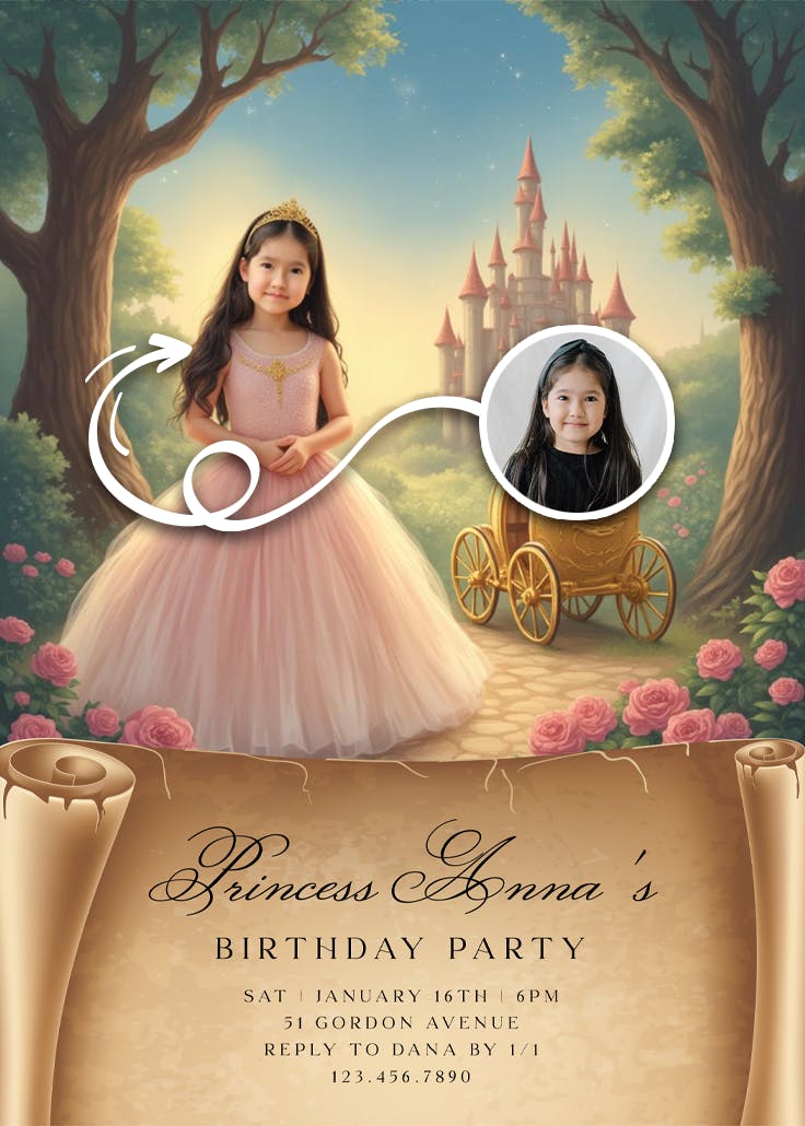 A royal celebration - party invitation