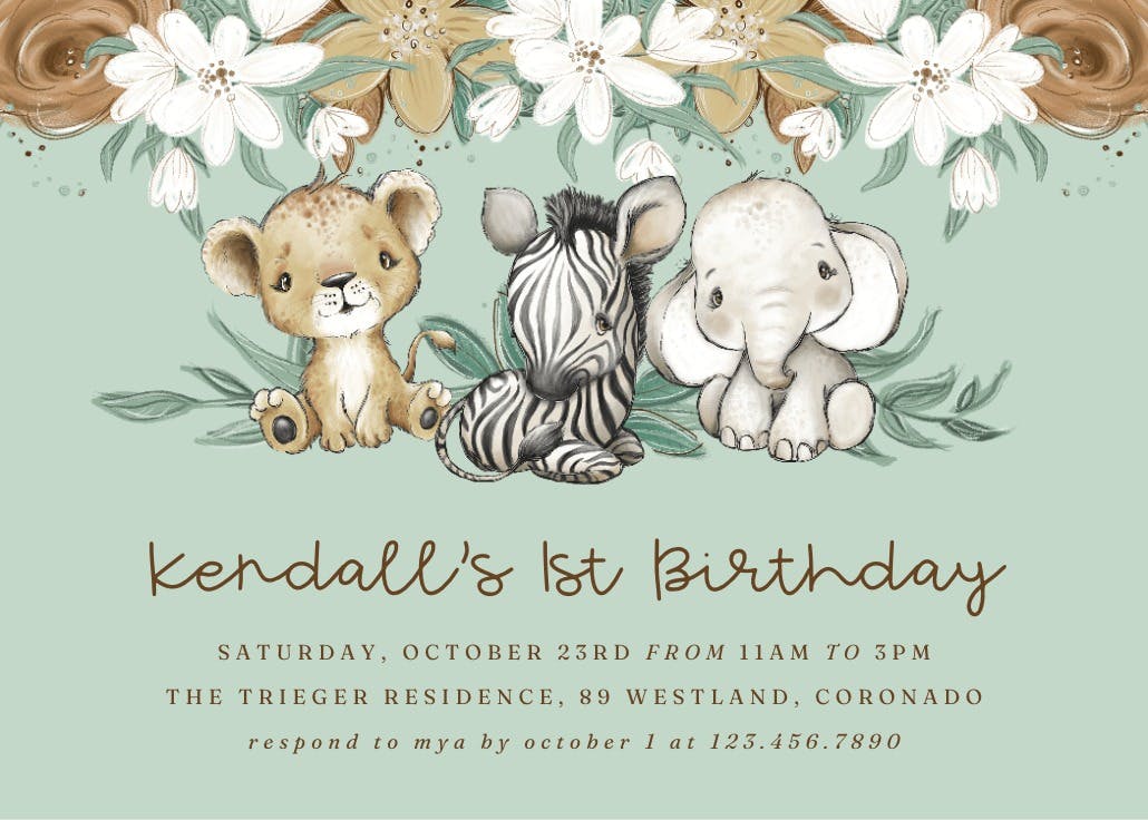 Cuddle babies - party invitation