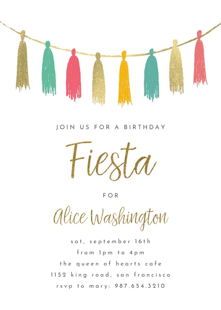 Fiesta - party invitation