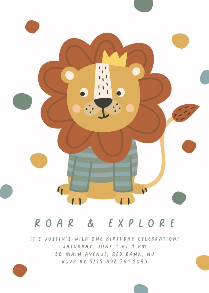 First king - party invitation