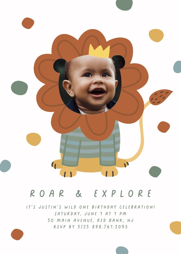 King of family - party invitation