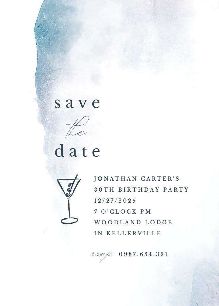 Ocean spread - party invitation