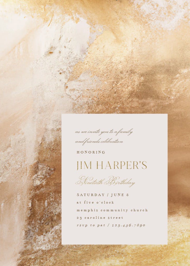 Seasoned wisdom - party invitation